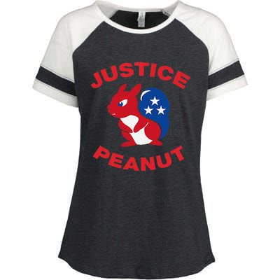 Justice Peanut Democrats Killed Peanut The Squirrel Monsters Enza Ladies Jersey Colorblock Tee