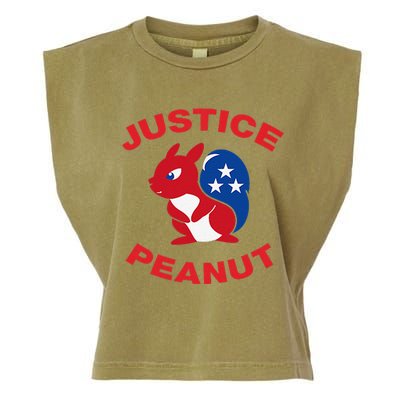 Justice Peanut Democrats Killed Peanut The Squirrel Monsters Garment-Dyed Women's Muscle Tee