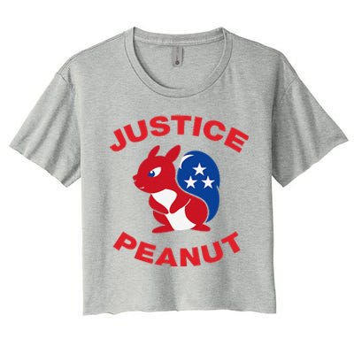 Justice Peanut Democrats Killed Peanut The Squirrel Monsters Women's Crop Top Tee