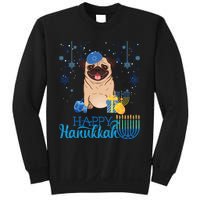 Jewish Pug Dog Orah Hat Chanukah Hanukkah Jewish Xmas Sweatshirt