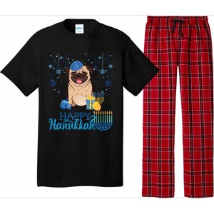 Jewish Pug Dog Orah Hat Chanukah Hanukkah Jewish Xmas Pajama Set