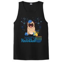 Jewish Pug Dog Orah Hat Chanukah Hanukkah Jewish Xmas PosiCharge Competitor Tank