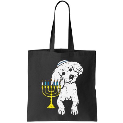 Jewish Poodle Dog Menorah Hanukkah Pajamas Chanukah PJs  Bag