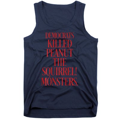 Justice Peanut Democrats Killed Peanut The Squirrel Monsters Tank Top