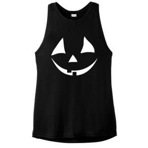 Jackolantern Pumpkin Face Funny Halloween Costume Halloween Costume Couple Ladies PosiCharge Tri-Blend Wicking Tank