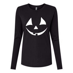 Jackolantern Pumpkin Face Funny Halloween Costume Halloween Costume Couple Womens Cotton Relaxed Long Sleeve T-Shirt