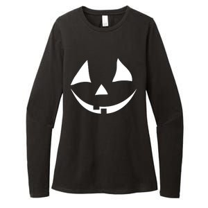 Jackolantern Pumpkin Face Funny Halloween Costume Halloween Costume Couple Womens CVC Long Sleeve Shirt