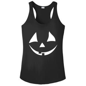 Jackolantern Pumpkin Face Funny Halloween Costume Halloween Costume Couple Ladies PosiCharge Competitor Racerback Tank