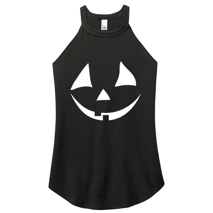 Jackolantern Pumpkin Face Funny Halloween Costume Halloween Costume Couple Women's Perfect Tri Rocker Tank