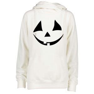 Jackolantern Pumpkin Face Funny Halloween Costume Halloween Costume Couple Womens Funnel Neck Pullover Hood