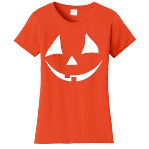 Jackolantern Pumpkin Face Funny Halloween Costume Halloween Costume Couple Women's T-Shirt