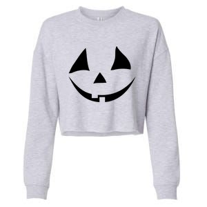 Jackolantern Pumpkin Face Funny Halloween Costume Halloween Costume Couple Cropped Pullover Crew