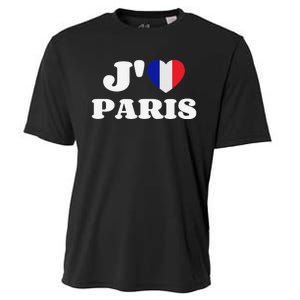 J'aime Paris France Flag French Heart I Love Paris Cooling Performance Crew T-Shirt