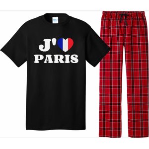 J'aime Paris France Flag French Heart I Love Paris Pajama Set