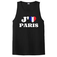 J'aime Paris France Flag French Heart I Love Paris PosiCharge Competitor Tank