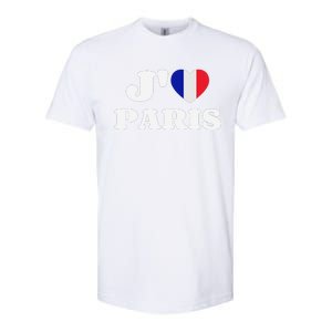 J'aime Paris France Flag French Heart I Love Paris Softstyle CVC T-Shirt