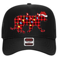 Jaguar Pajama Family Matching Group Christmas High Crown Mesh Back Trucker Hat