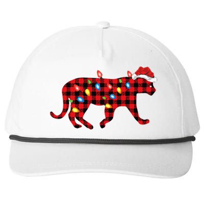 Jaguar Pajama Family Matching Group Christmas Snapback Five-Panel Rope Hat