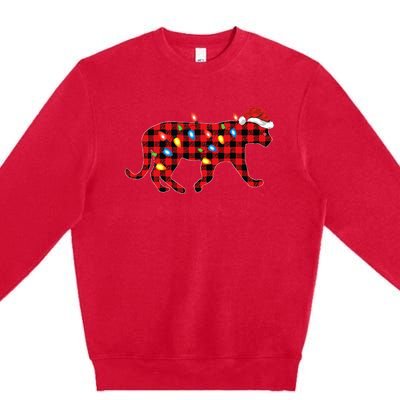 Jaguar Pajama Family Matching Group Christmas Premium Crewneck Sweatshirt