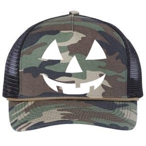 Jackolantern Pumpkin Face Halloween Costume Couple Funny Halloween Costume Retro Rope Trucker Hat Cap