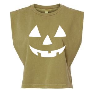 Jackolantern Pumpkin Face Halloween Costume Couple Funny Halloween Costume Garment-Dyed Women's Muscle Tee