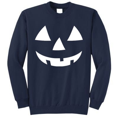 Jackolantern Pumpkin Face Halloween Costume Couple Funny Halloween Costume Tall Sweatshirt