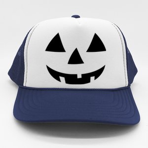 Jackolantern Pumpkin Face Halloween Costume Couple Funny Halloween Costume Trucker Hat