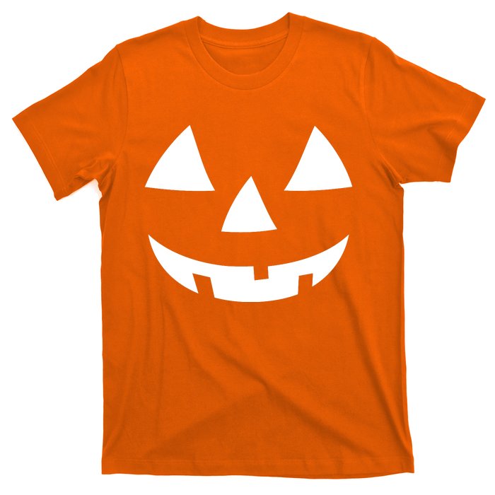 Jackolantern Pumpkin Face Halloween Costume Couple Funny Halloween Costume T-Shirt