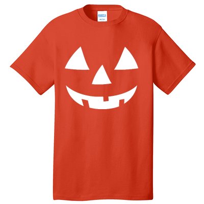 Jackolantern Pumpkin Face Halloween Costume Couple Funny Halloween Costume Tall T-Shirt