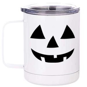 Jackolantern Pumpkin Face Halloween Costume Couple Funny Halloween Costume 12 oz Stainless Steel Tumbler Cup