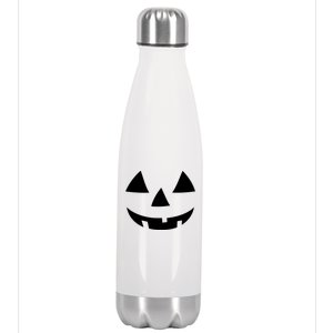 Jackolantern Pumpkin Face Halloween Costume Couple Funny Halloween Costume Stainless Steel Insulated Water Bottle