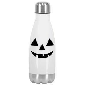 Jackolantern Pumpkin Face Halloween Costume Couple Funny Halloween Costume Stainless Steel Insulated Water Bottle