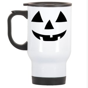 Jackolantern Pumpkin Face Halloween Costume Couple Funny Halloween Costume Stainless Steel Travel Mug