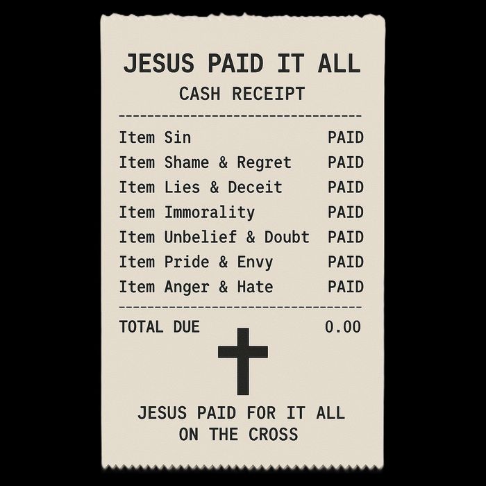 Jesus Paid For It All Jesus Receipt City Backpack