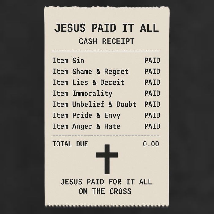 Jesus Paid For It All Jesus Receipt Adult Drive Performance Visor