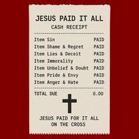 Jesus Paid For It All Jesus Receipt Cooling Performance Crew T-Shirt