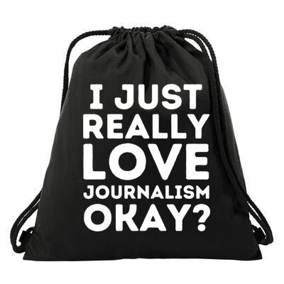 Journalism Professor Funny Journalism Student Journalist Gift Drawstring Bag
