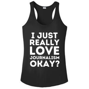 Journalism Professor Funny Journalism Student Journalist Gift Ladies PosiCharge Competitor Racerback Tank