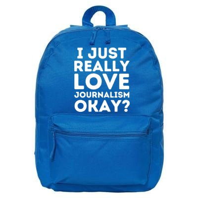 Journalism Professor Funny Journalism Student Journalist Gift 16 in Basic Backpack