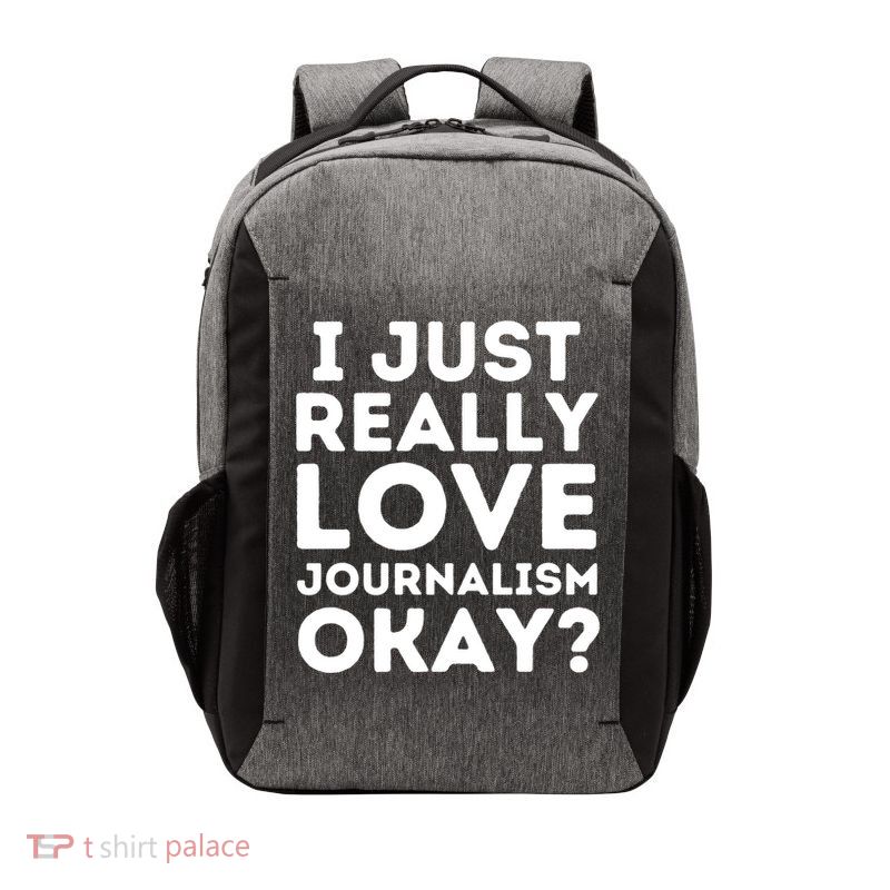 Journalism Professor Funny Journalism Student Journalist Gift Vector Backpack