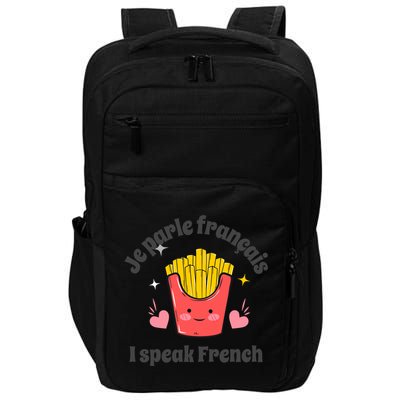 Je Parle Francais I Speak French French Speakers Learners Gift Impact Tech Backpack