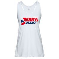 Jerry's Pizza Funny Viral Logo Recycle Romania Sarcasm Humor Ladies Essential Flowy Tank