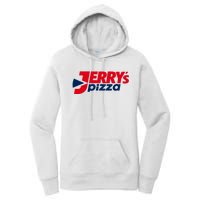 Jerry's Pizza Funny Viral Logo Recycle Romania Sarcasm Humor Women's Pullover Hoodie