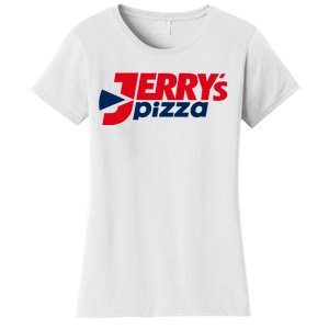 Jerry's Pizza Funny Viral Logo Recycle Romania Sarcasm Humor Women's T-Shirt