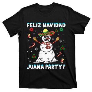 Juana Party Feliz Navidad Christmas Family Matching Pajamas T-Shirt