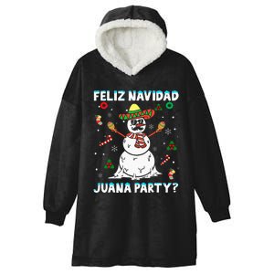 Juana Party Feliz Navidad Christmas Family Matching Pajamas Hooded Wearable Blanket