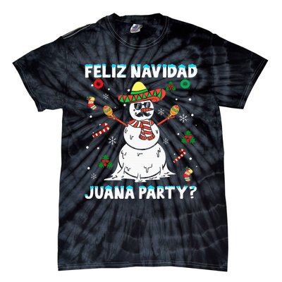 Juana Party Feliz Navidad Christmas Family Matching Pajamas Tie-Dye T-Shirt