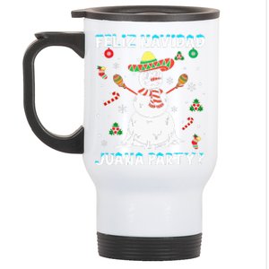 Juana Party Feliz Navidad Christmas Family Matching Pajamas Stainless Steel Travel Mug