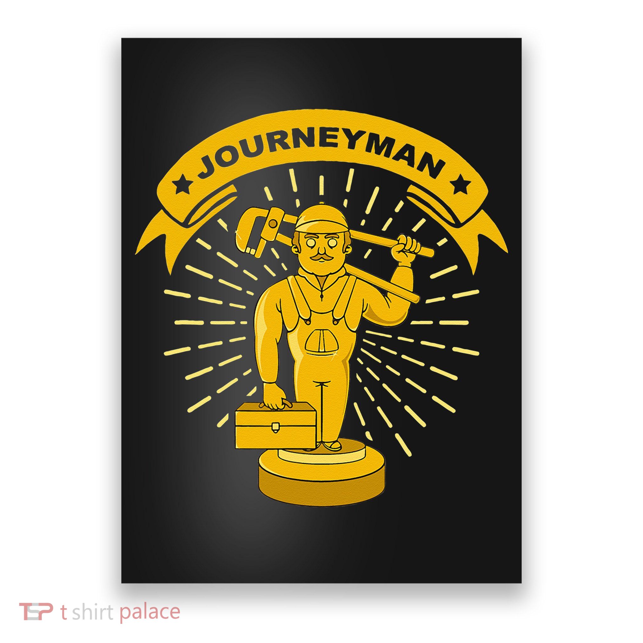 Journeyman Plumber Gift Trophy Statue Plumbing Poster