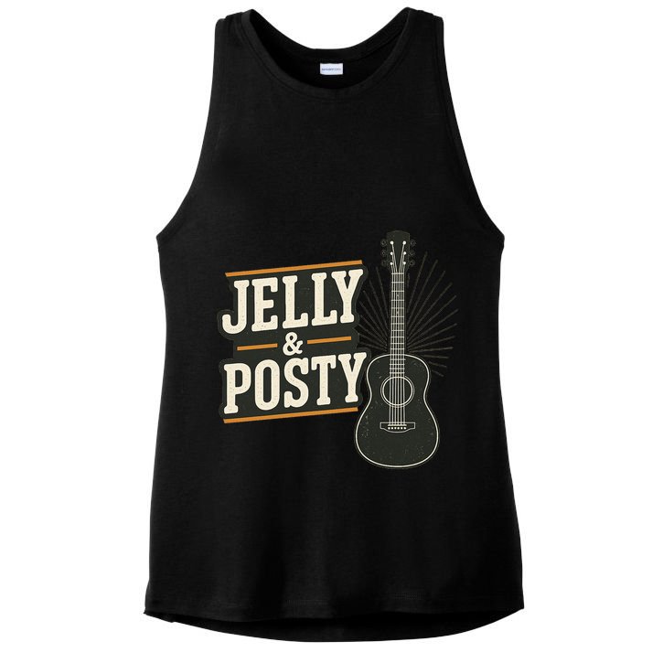 Jelly & Posty Guitar Music Ladies PosiCharge Tri-Blend Wicking Tank